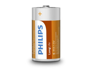 Bateria R14 Philips Longlife (blister)