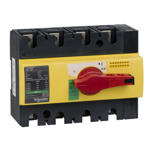 Rozłącznik mocy kompaktowy INS125 żółto-czerwony 125A 4P