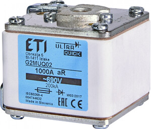 Wkładka topikowa ultraszybka G2UQ01/450A/690V