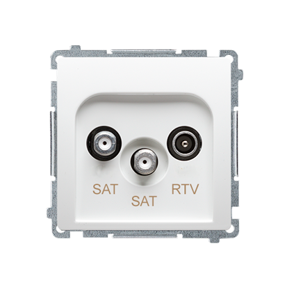  BASICm gniazdo p/t antenowe RTV-2 SAT BMZAR+SAT3.1-P2.01/1 biały.png