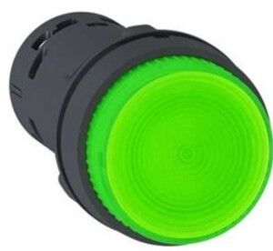 Przycisk sterowniczy zielony z samopowrotem z podświetleniem 1Z 22mm 24V