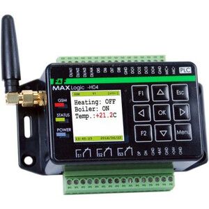 Sterownik programowalny z komunikatorem GSM; klawiatura + lcd; antena zewnętrzna 2,5m w komplecie MAX-H04