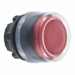 Przycisk kryty O22 czerwony samopowrotny okrągły plastikowy