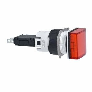 Lampka sygnalizacyjna czerwona LED 12-24V kwadratowy