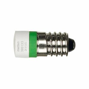 Merten - Akcesoria sygnalizacji świetlna żarówka e10 24V AC/DC zielony