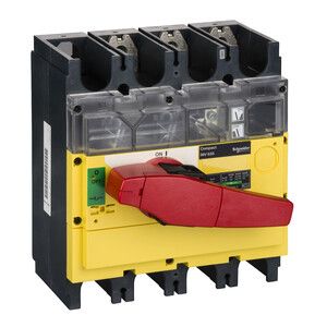 Rozłącznik mocy kompaktowy INV630 czerwono-żółty 630A 3P