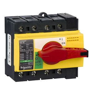 Rozłącznik mocy kompaktowy INS40 żółto-czerwony 40A 4P