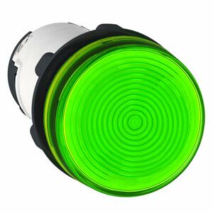 Lampka sygnalizacyjna zielona <250V bezpośrednie do żarówki standardowe