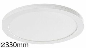 Sonnet, surface mounted ceiling lamp, white, built-in LED 30W 2800lm, 4000K