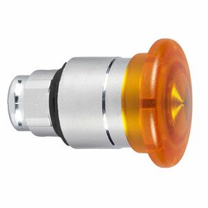Przycisk grzybkowy O22 pomarańczowy push-pull LED metalowy