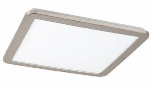5210 Plafon łazienkowy JEREMY, LED /24W (1500lm, 3000K) IP44, srebrny, szkło opalizowane
