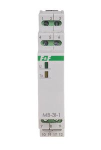 Przetwornik pomiaru natężenia prądu, trójfazowy, z wyjściem MODBUS RTU MAX-MB-3I-1-5A