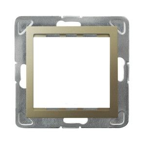 IMPRESJA Adapter podtynkowy systemu OSPEL 45 do serii Impresja Złoty Metalik AP45-1Y/m/28