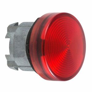 Lampka sygnalizacyjna czerwona żarówka BA 9s metalowa karbowana