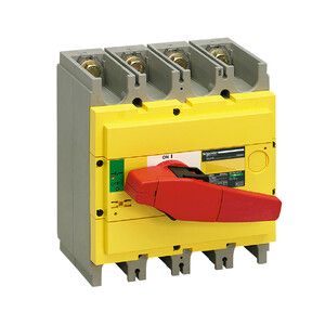 Rozłącznik mocy kompaktowy INS400 żółto-czerwony 400A 4P