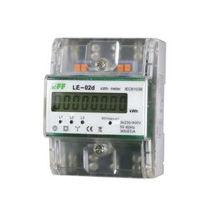 Licznik energii elektrycznej - trójfazowy z programowalną przekładnią, wyświetlacz LCD, kl.1
