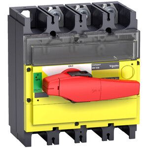 Rozłącznik mocy kompaktowy INV400 czerwono-żółty 400A 3P