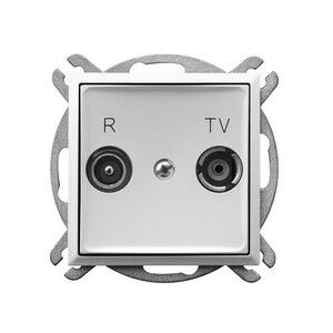 ARIA Gniazdo RTV przelotowe 16-dB Biały GPA-16UP/m/00